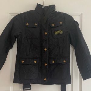 Kids Navy Barbour Quilted Jacket